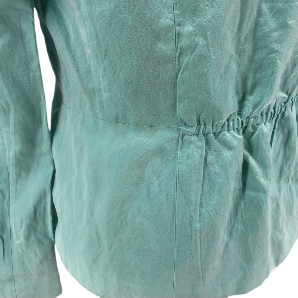 Lafayette 148 New York Blue/Green 3/4 Sleeve Blazer - Picture 8 of 11